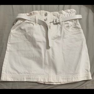 Denim white/cream color skirt